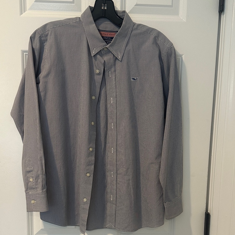 Vineyard Vines Youth boys size Large  Classic Light Navy Button-Down Shirt